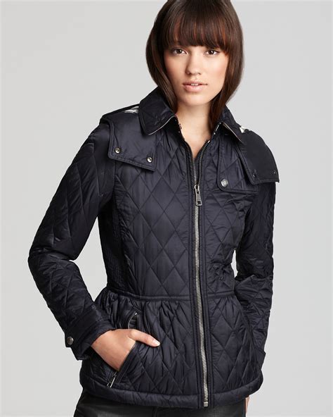 burberry brit cobfield quilted peplum jacket|burberry cashmere cape jacket.